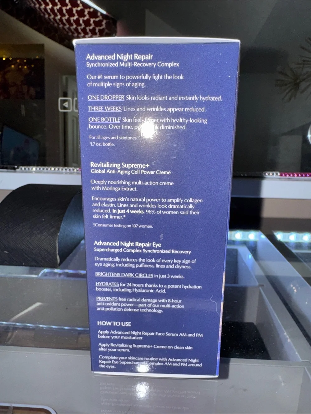 Estee Lauder Radiant Skin Repair + Renew Set — Blue & Gold Accents